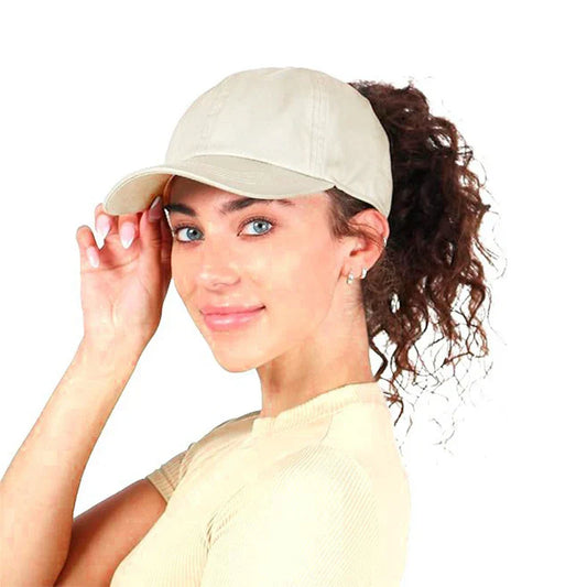 Magnetic Ponytail Cap for Women