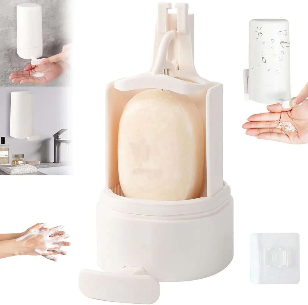 Wall-Mounted Soap Dispenser with Grinder