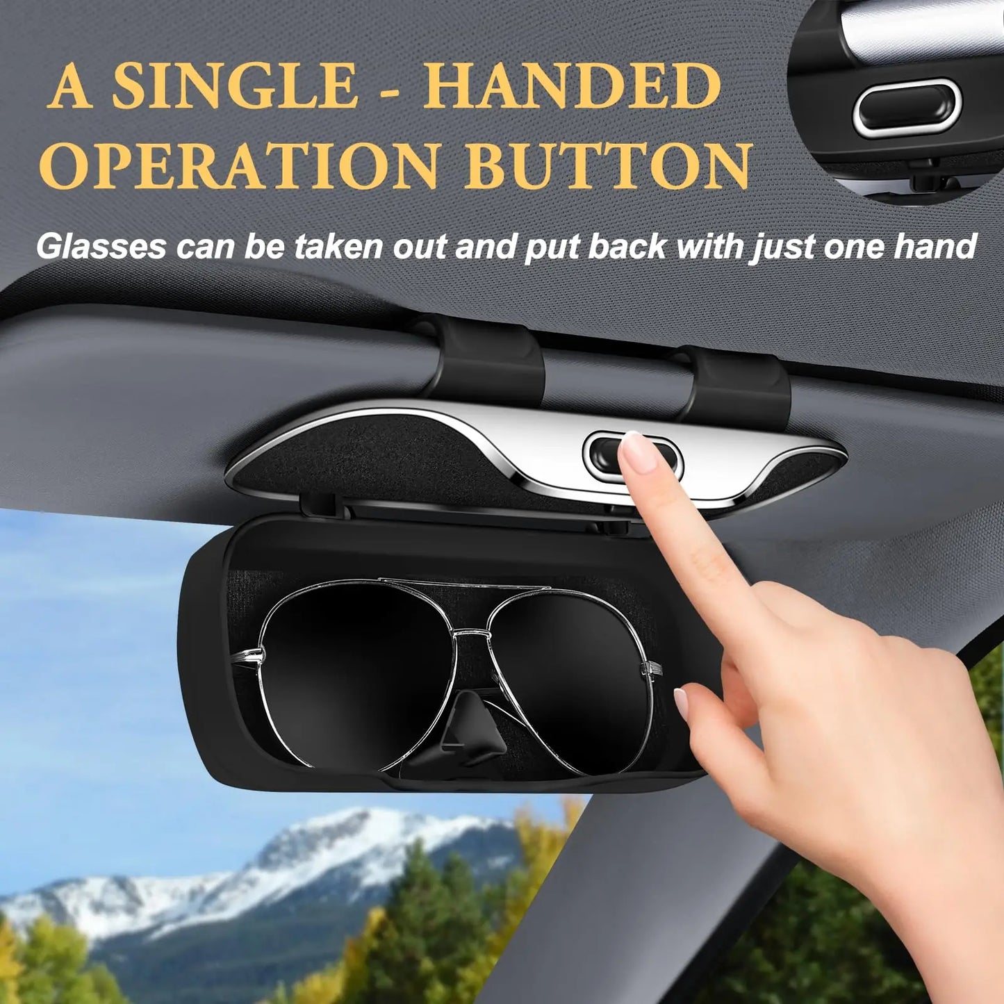 DriveVault Car Sun Visor Glasses Holder