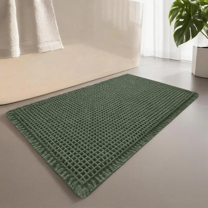 CozyWaffle Soft Absorbent Bathroom Mat