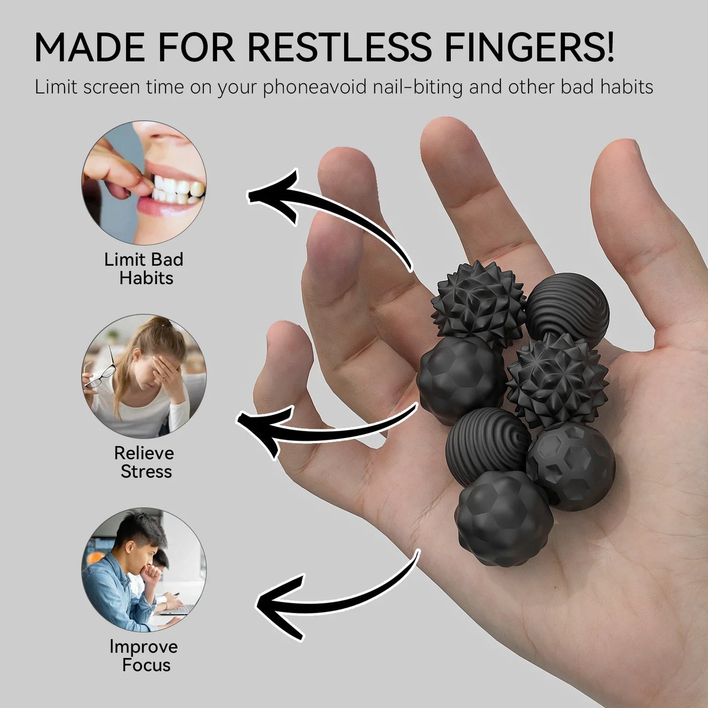 MagniSoothe - Magnetic Silicone Sensory Massage Balls