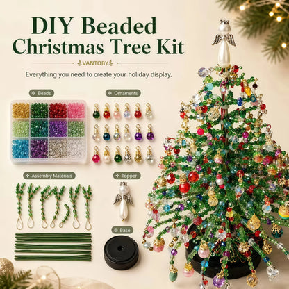 DIY Beaded Christmas Tree with LED Lights 🎄✨