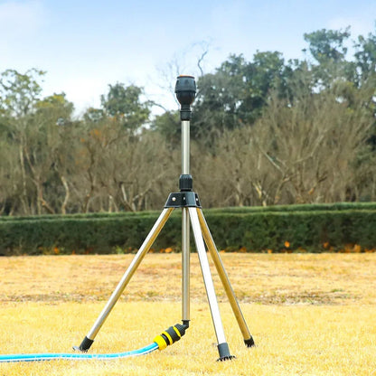 360° Garden Rotating Sprinkler – Stainless Steel Tripod Set
