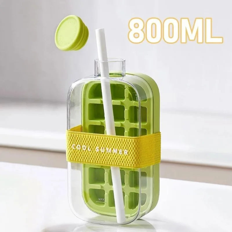 ChillPress 2-in-1 Ice Maker Bottle | No-Touch Ice Mold & Cooling Cup for Drinks