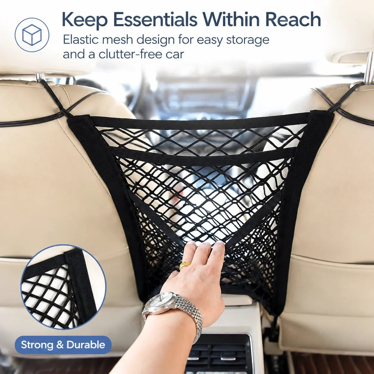Universal Car Seat Gap Storage Net