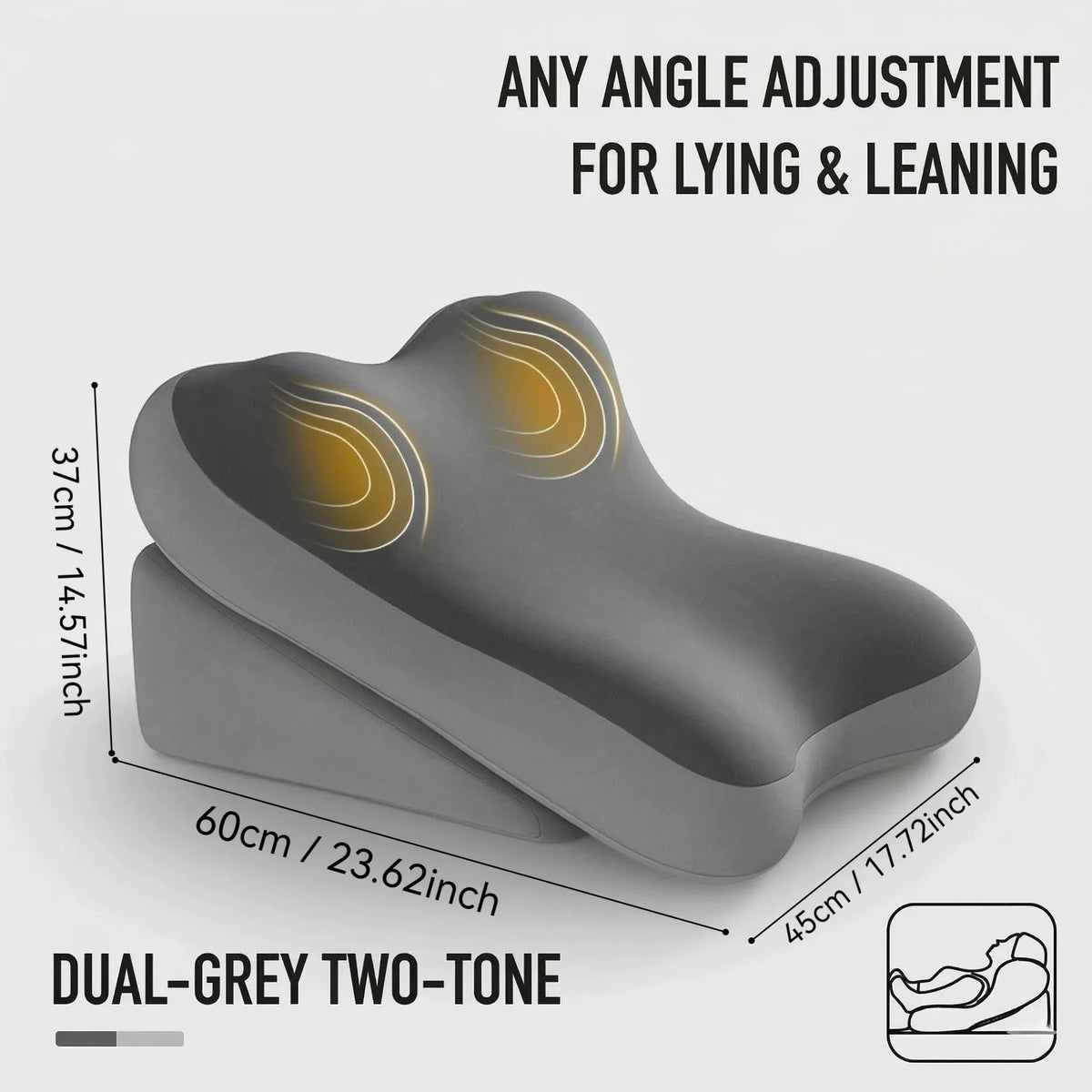 RestWell Adjustable Bed Backrest Wedge (2pcs Set)