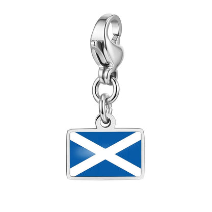 Personalised Country Flag Keychain & Bag Charm