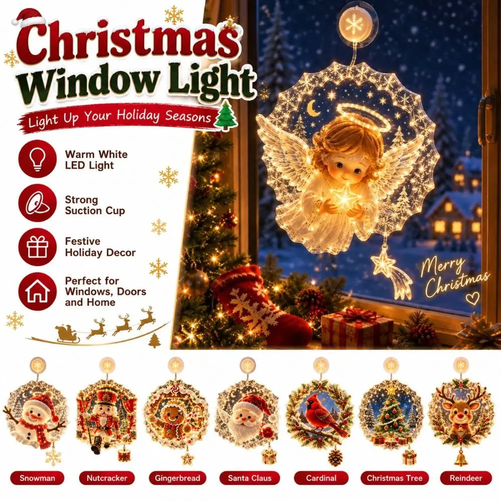 FrostPane Christmas Window Light