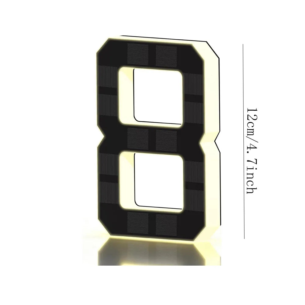 SolarGlow LED House Number Light