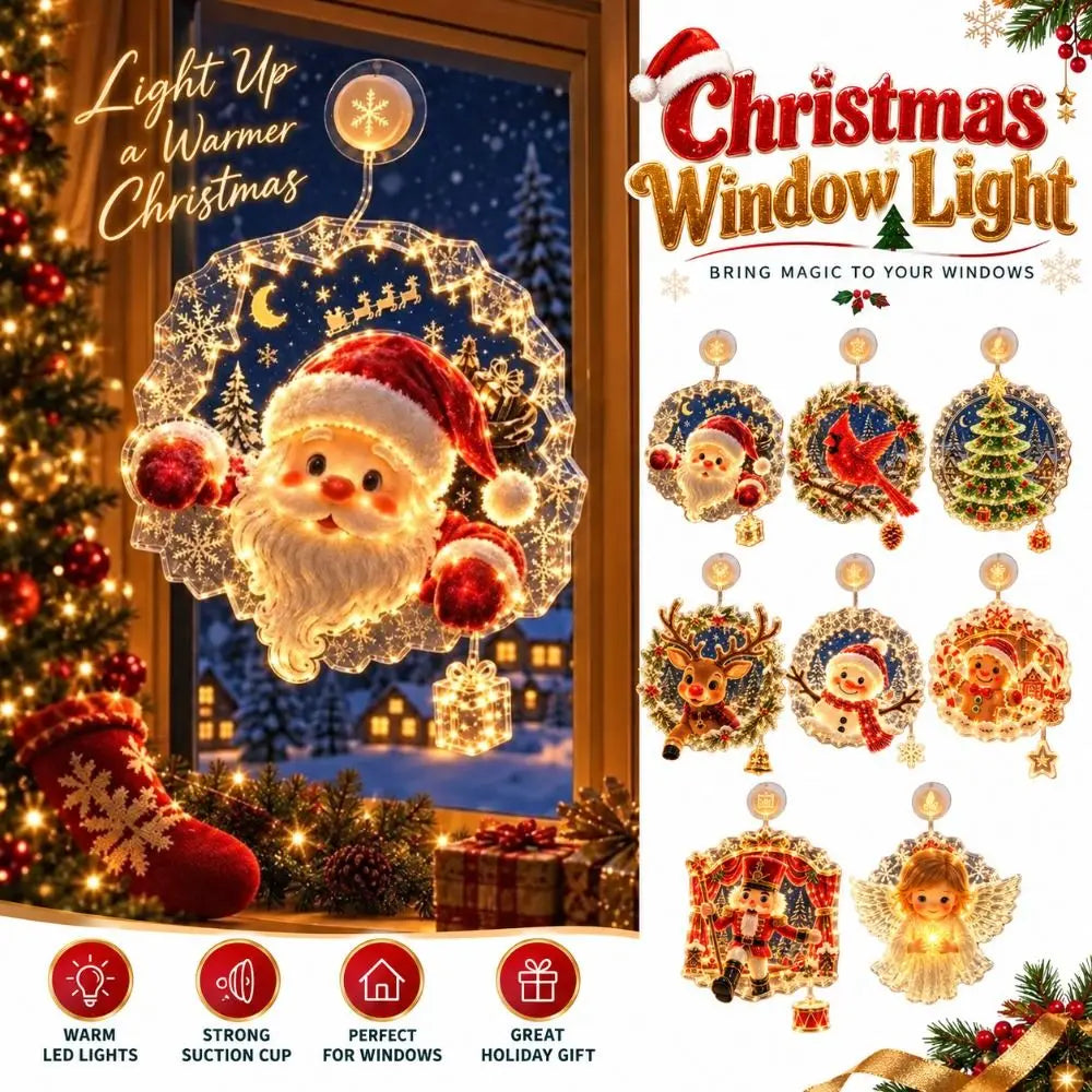 FrostPane Christmas Window Light