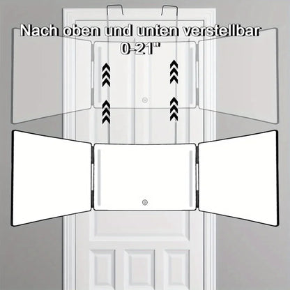 3-Sided LED Folding Mirror