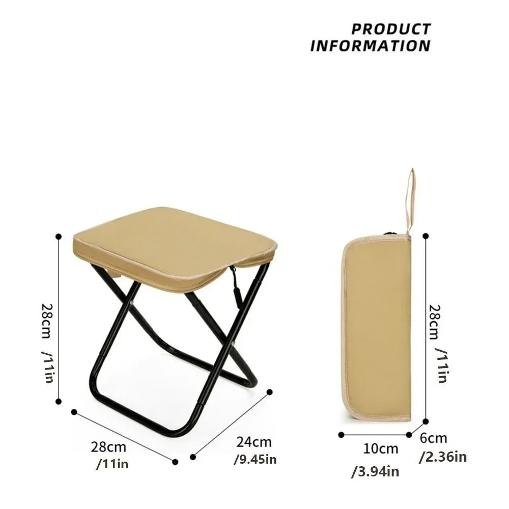 PackSeat Folding Backpack Stool | Portable Crossbody Chair with Heavy-Duty Steel Frame