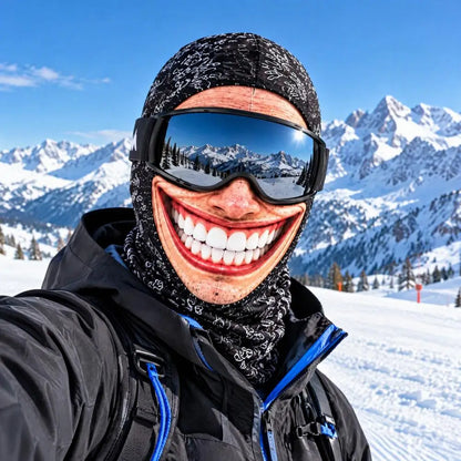 FunFace – Printed Ski Mask with Neck Protection ⛷️😄