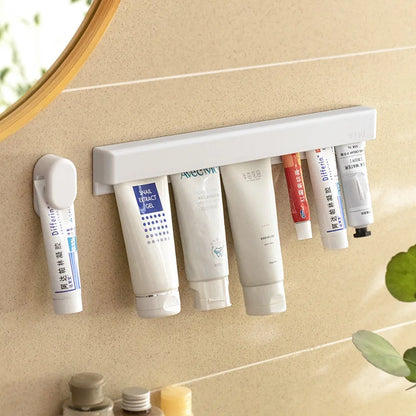 Wall-Mounted Toothpaste & Bathroom Organiser