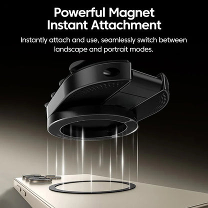 FlexMag 3-in-1 Magnetic Phone Stand with Suction Base | 360° Rotatable Foldable Holder