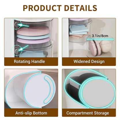 TwirlTidy – Rotating Hair and Makeup Brush Organizer 💁‍♀️✨