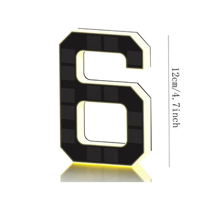 SolarGlow LED House Number Light