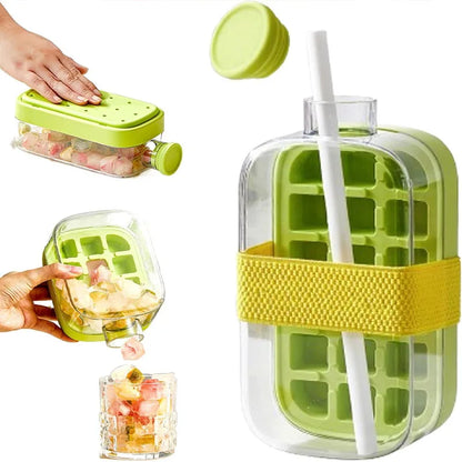 ChillPress 2-in-1 Ice Maker Bottle | No-Touch Ice Mold & Cooling Cup for Drinks