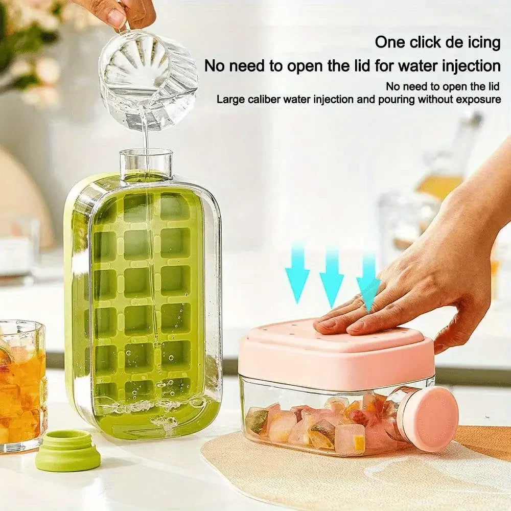 ChillPress 2-in-1 Ice Maker Bottle | No-Touch Ice Mold & Cooling Cup for Drinks