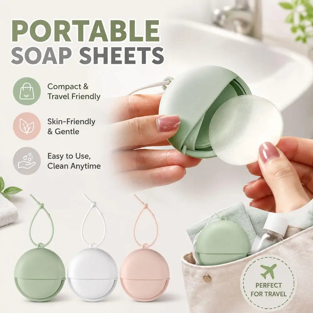 Portable Travel Soap Sheets – 50 Pack
