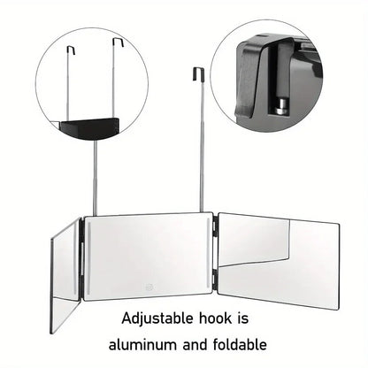 3-Sided LED Folding Mirror