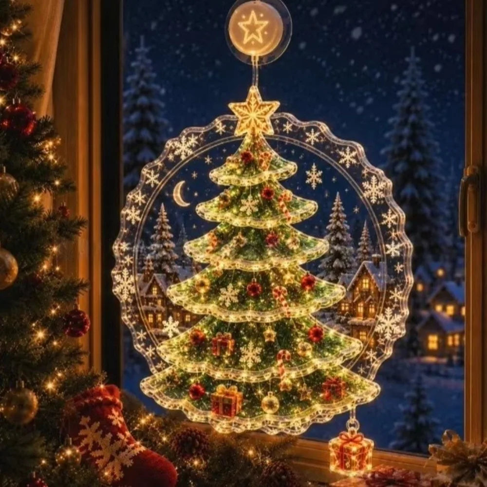 FrostPane Christmas Window Light