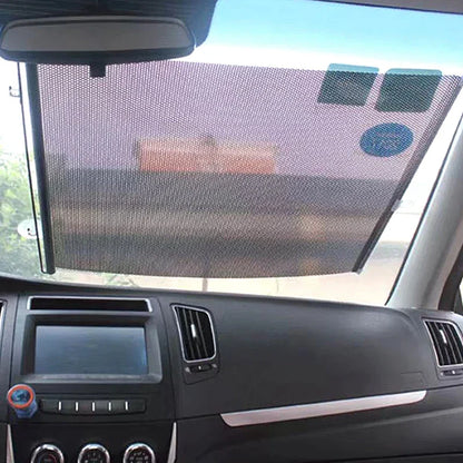 Retractable Sunshade Roller Curtain with Suction Cups
