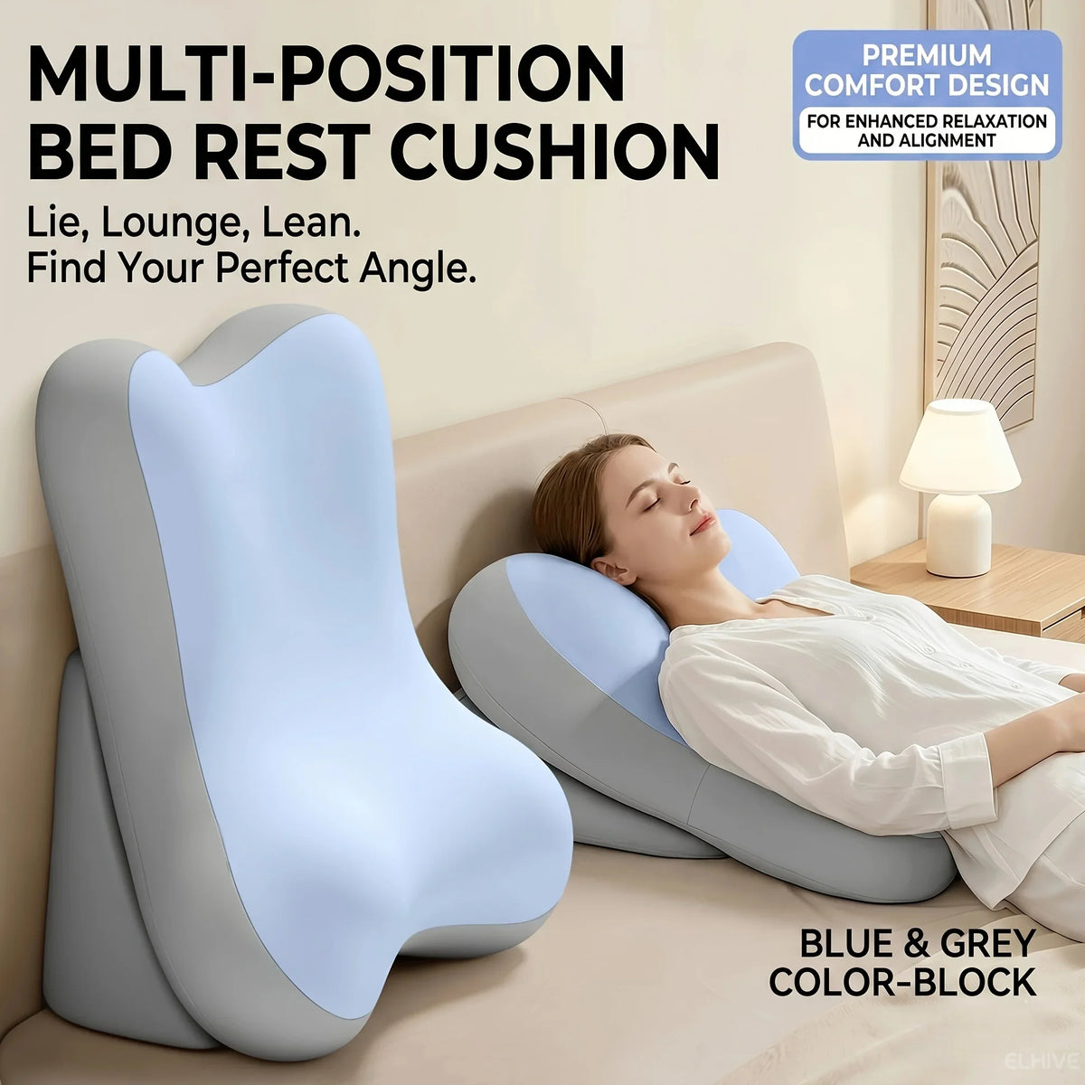RestWell Adjustable Bed Backrest Wedge (2pcs Set)