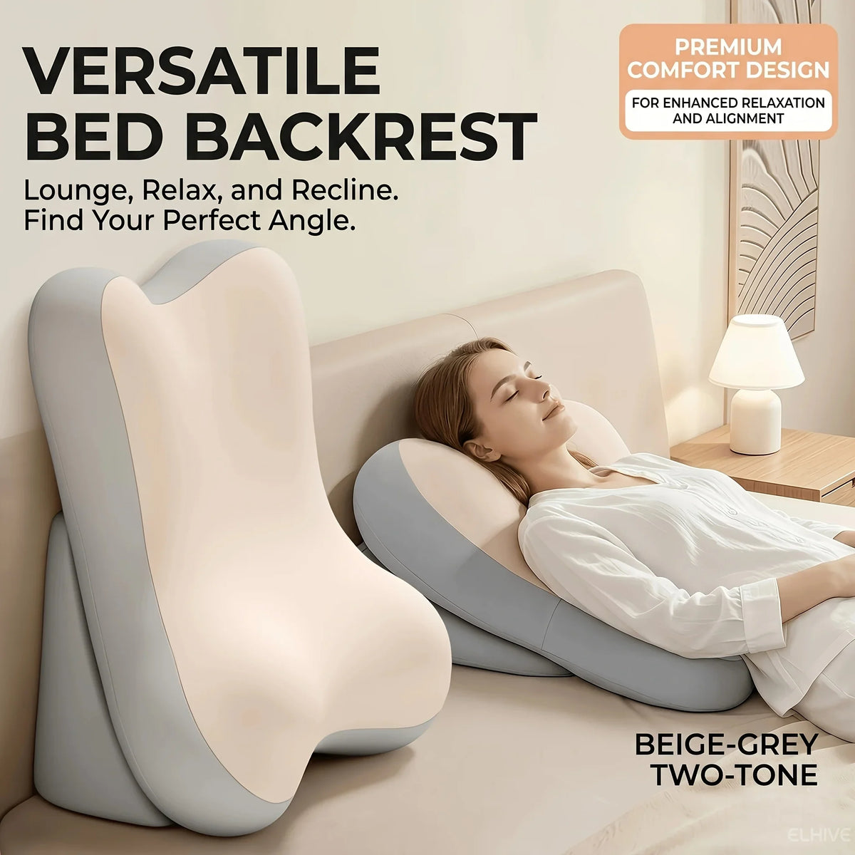 RestWell Adjustable Bed Backrest Wedge (2pcs Set)
