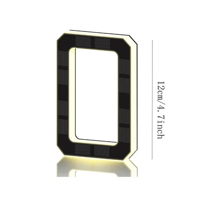 SolarGlow LED House Number Light