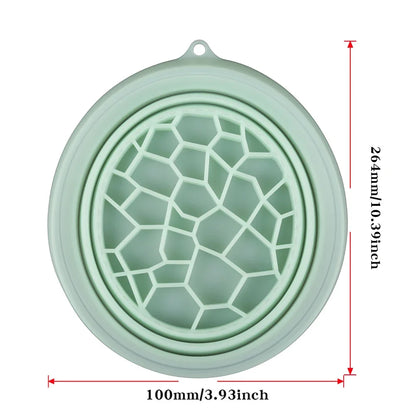IceGlow Pro Silicone Ice Facial Bowl | Foldable Cold Therapy Face Bath with Built-In Ice Tray
